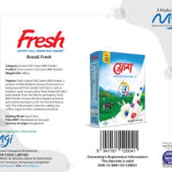 Fresh Instant Full Cream Milk Powder 400g